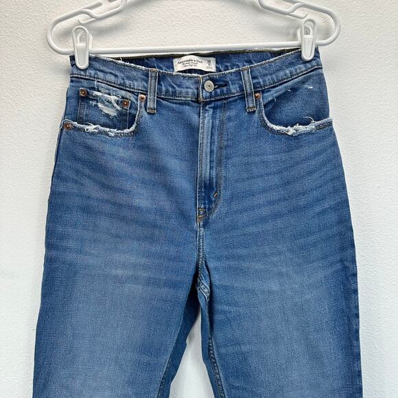 Abercrombie & Fitch The Ankle Straight Ultra High Rise Jeans 28 6 - Picture 3 of 13